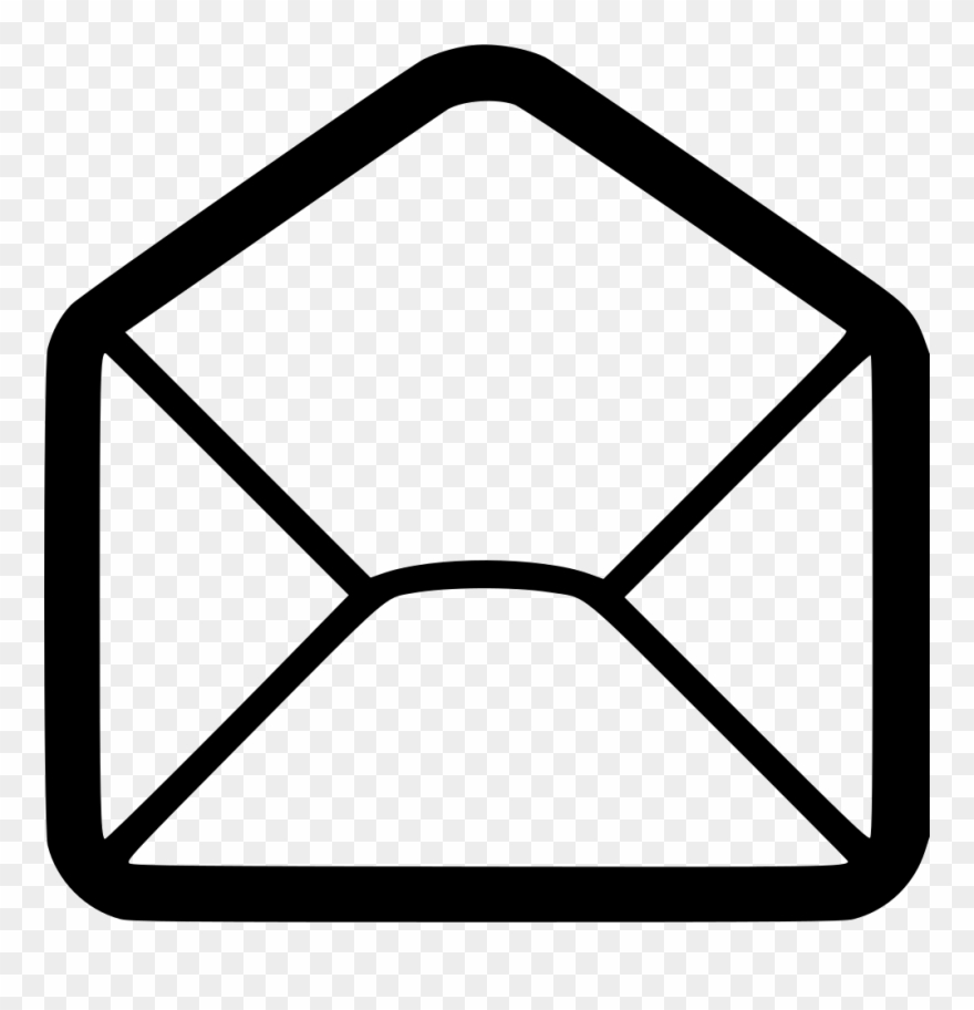 E Open Receive Empty Letter Envelope Postal Comments Clipart