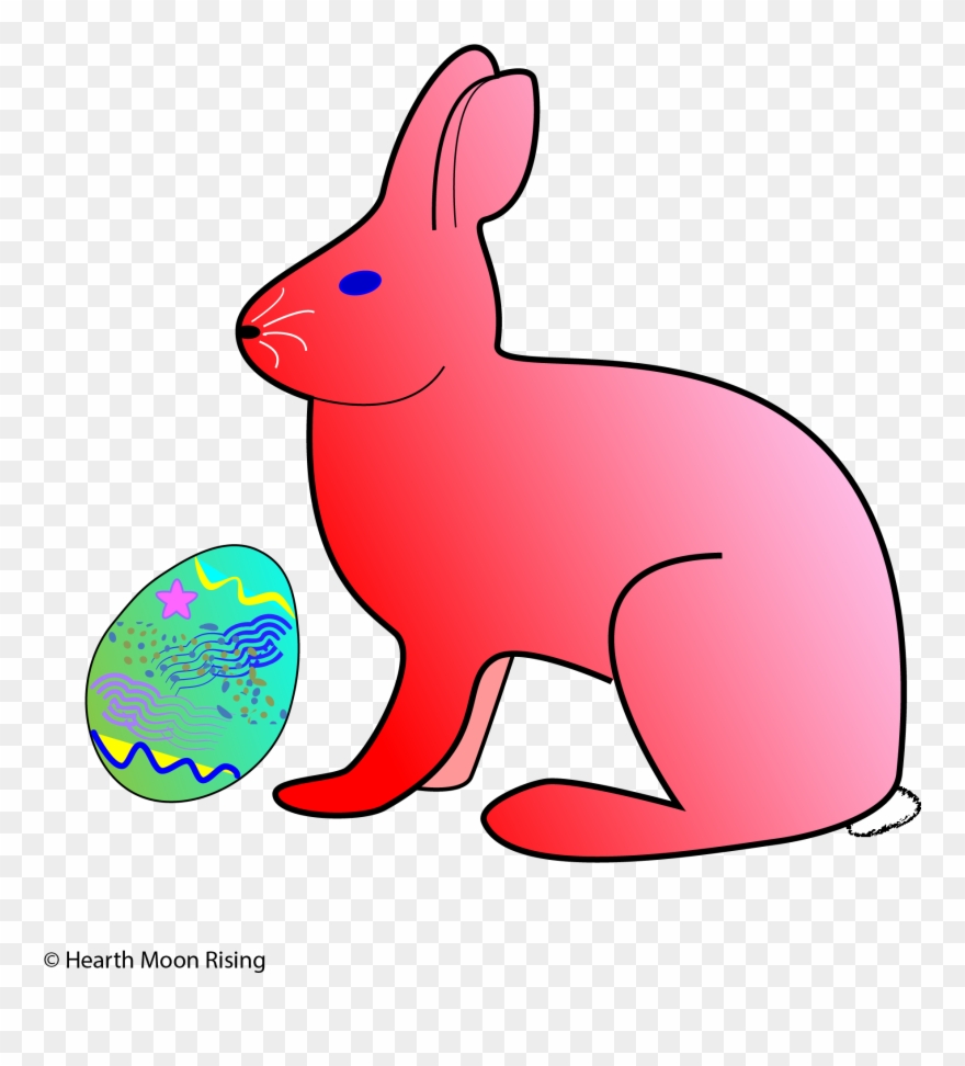 Happy Spring - Domestic Rabbit Clipart