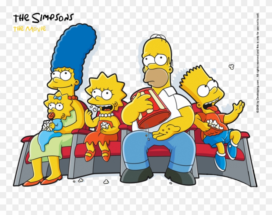 Download The Simpsons Transparent Png 401 - Los Simpson Wallpaper Cine Clipart
