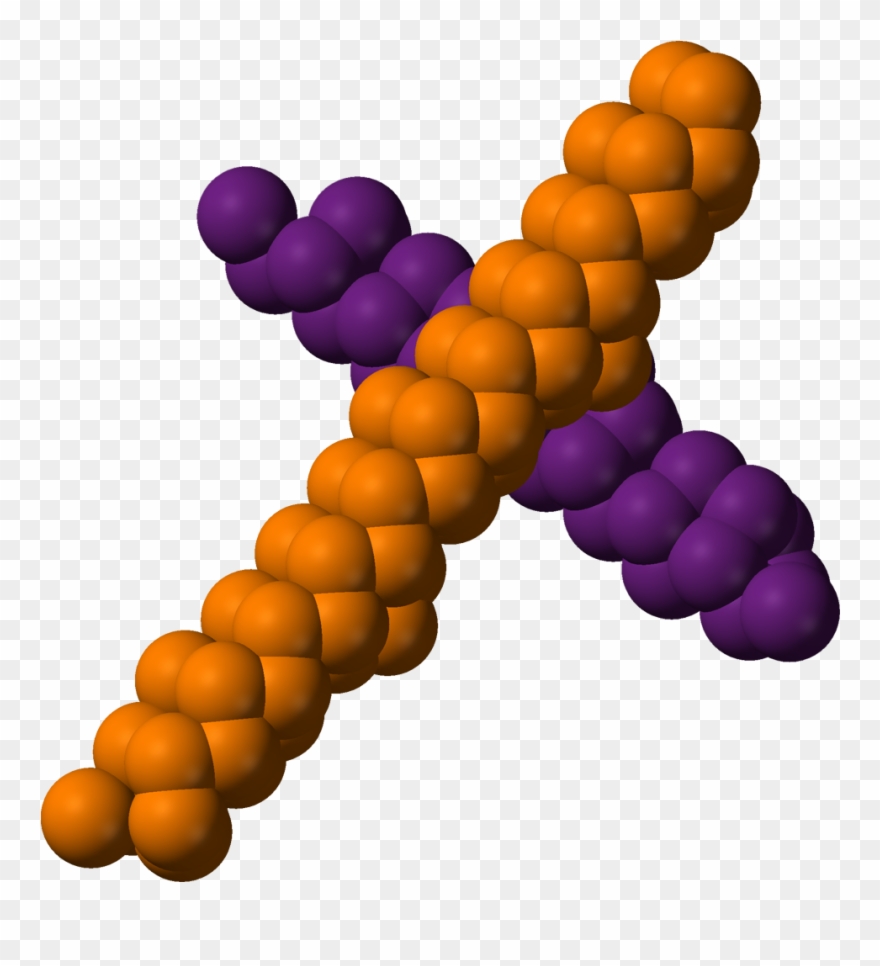Violet Phosphorus Chains Connecting From Xtal 3d Vdw Clipart