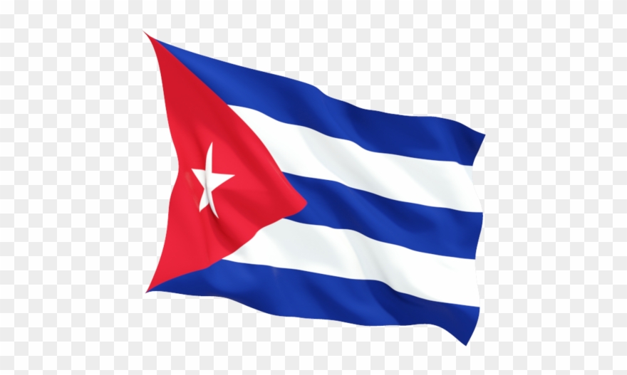 Cuba Flag Heart Shape - Cuba Flag Waving Png Clipart