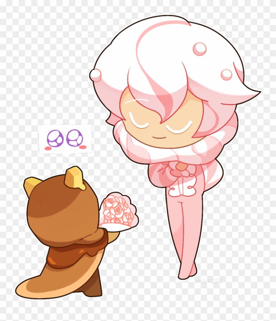 뼝쓰 리퀘박쓰 Requested Whipped Cream Cookie And Pancake - Cartoon Clipart