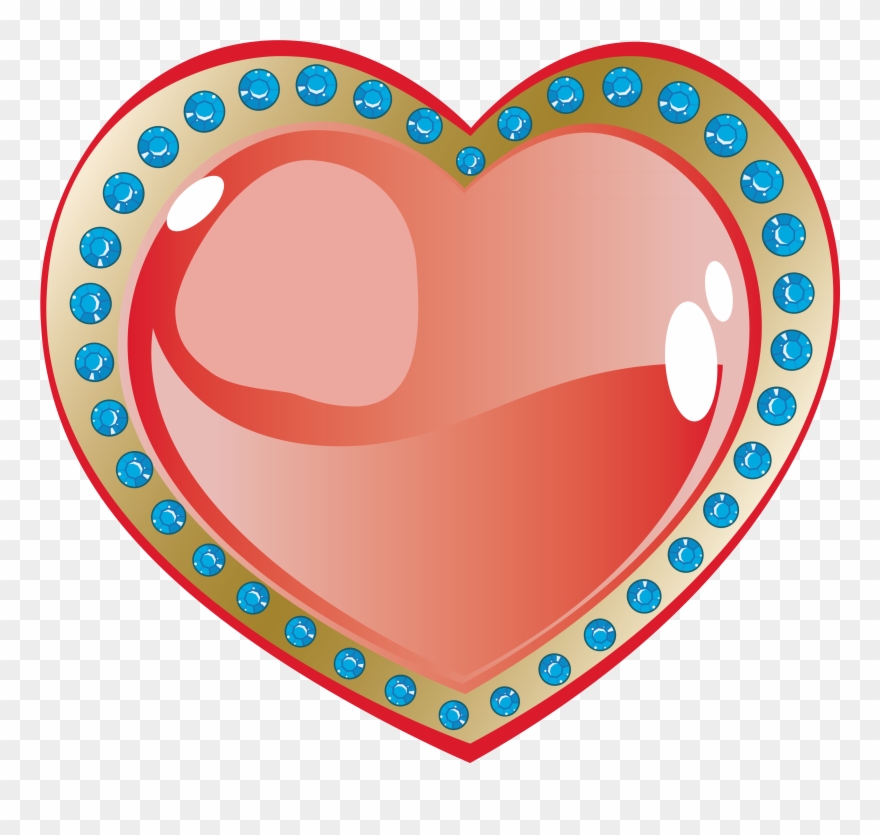 Heart Shaped Ruby Design - 心 型 图片 Clipart