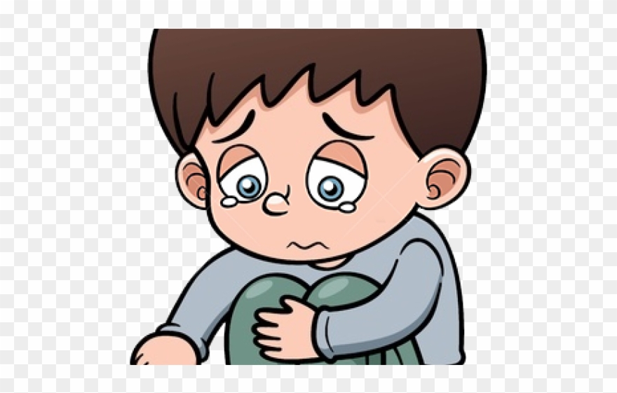 Sadness Clipart Parent - Sad Boy Cartoon Png Transparent Png