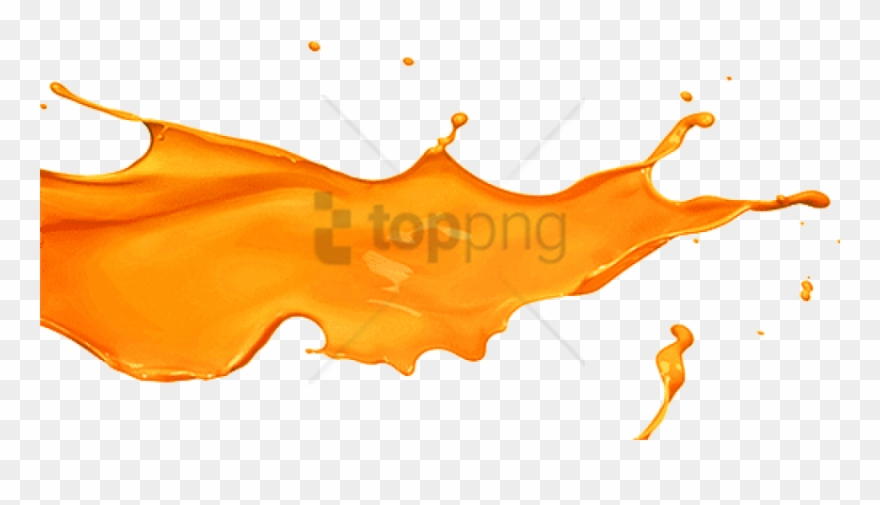 Free Png Orange Juice Splash Png Png Image With Transparent - Orange Colour Splash Png Clipart
