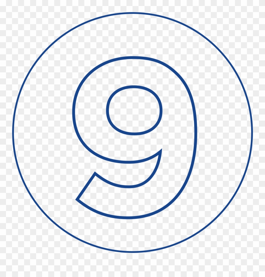 9-icon - Circle Clipart