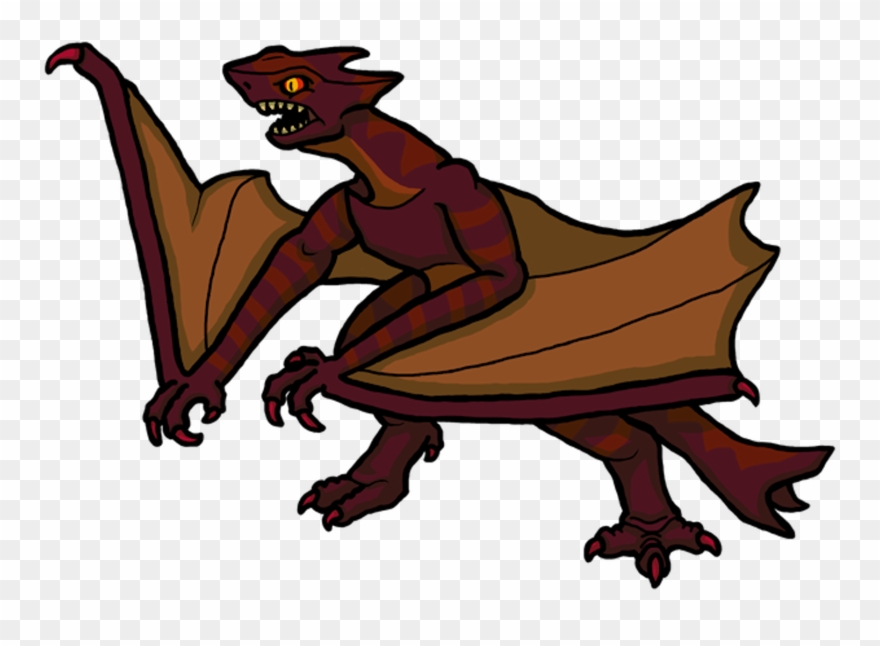 The Gyaos Are Vampire Bat Like Kaiju That Are The Arch - Cartoon Clipart