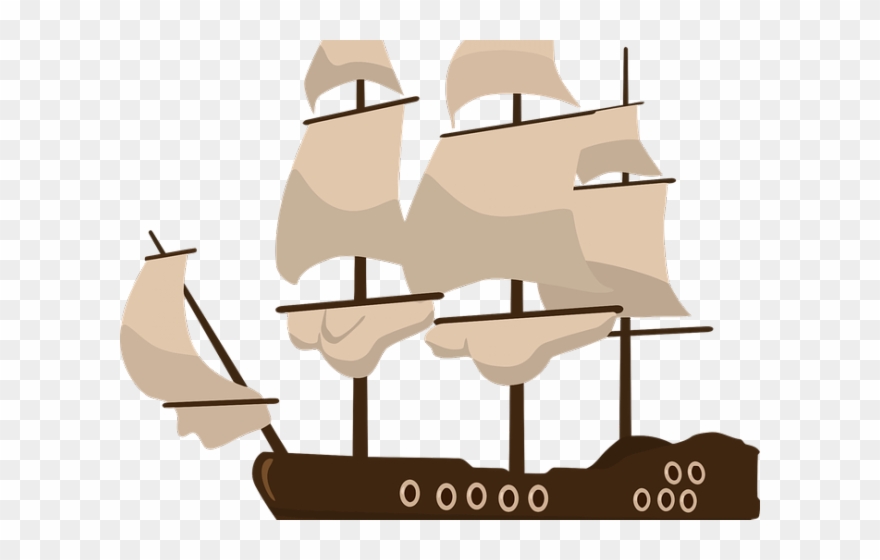 Old Sailing Ships Clipart Pirate Ship - Pirate Ship Clipart Png Transparent Png