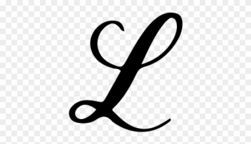 Calligraphy Clipart Transparent - L Letter Calligraphy Png