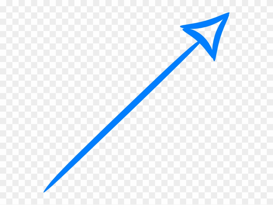 Blue Arrow Svg Clip Arts 600 X 581 Px - Blue Hand Drawn Arrow Png Transparent Png