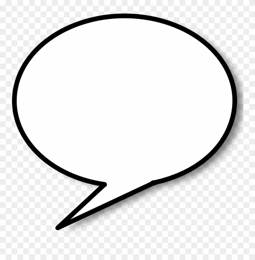 Callout Round Left - Word Bubble Icon White Clipart