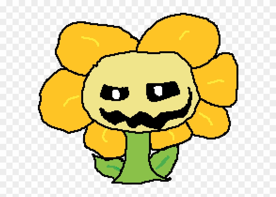 Flowey Doing Creepy Face - Smanell Clipart