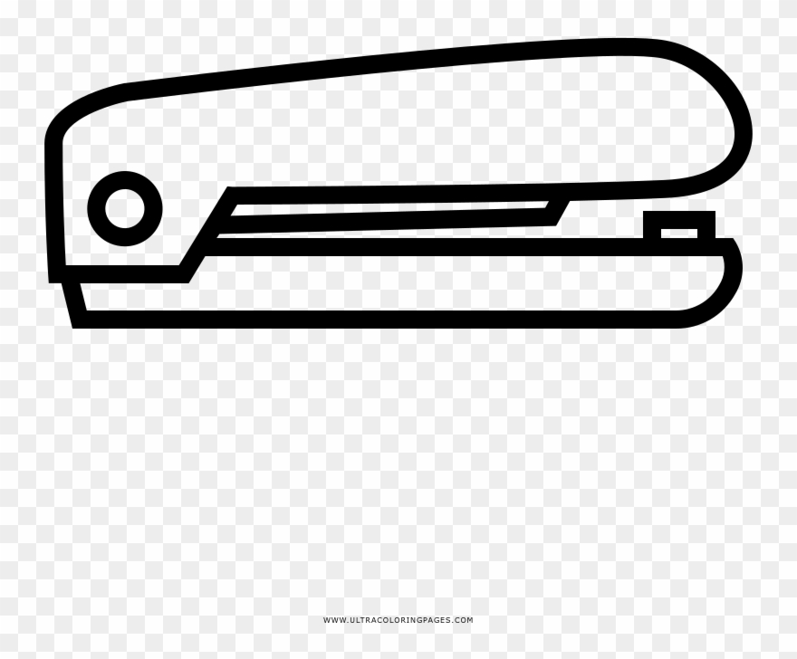 Stapler Coloring Page - Engrapadora Para Dibujar Clipart