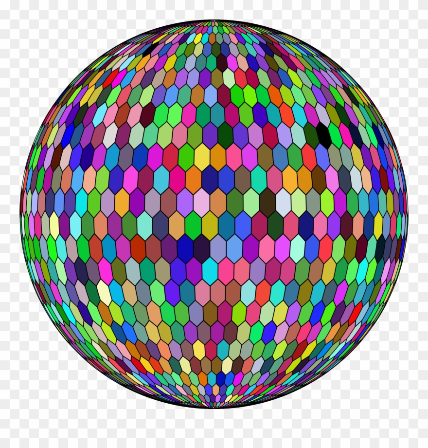 This Free Icons Png Design Of Prismatic Hexagonal Grid - Circle Clipart