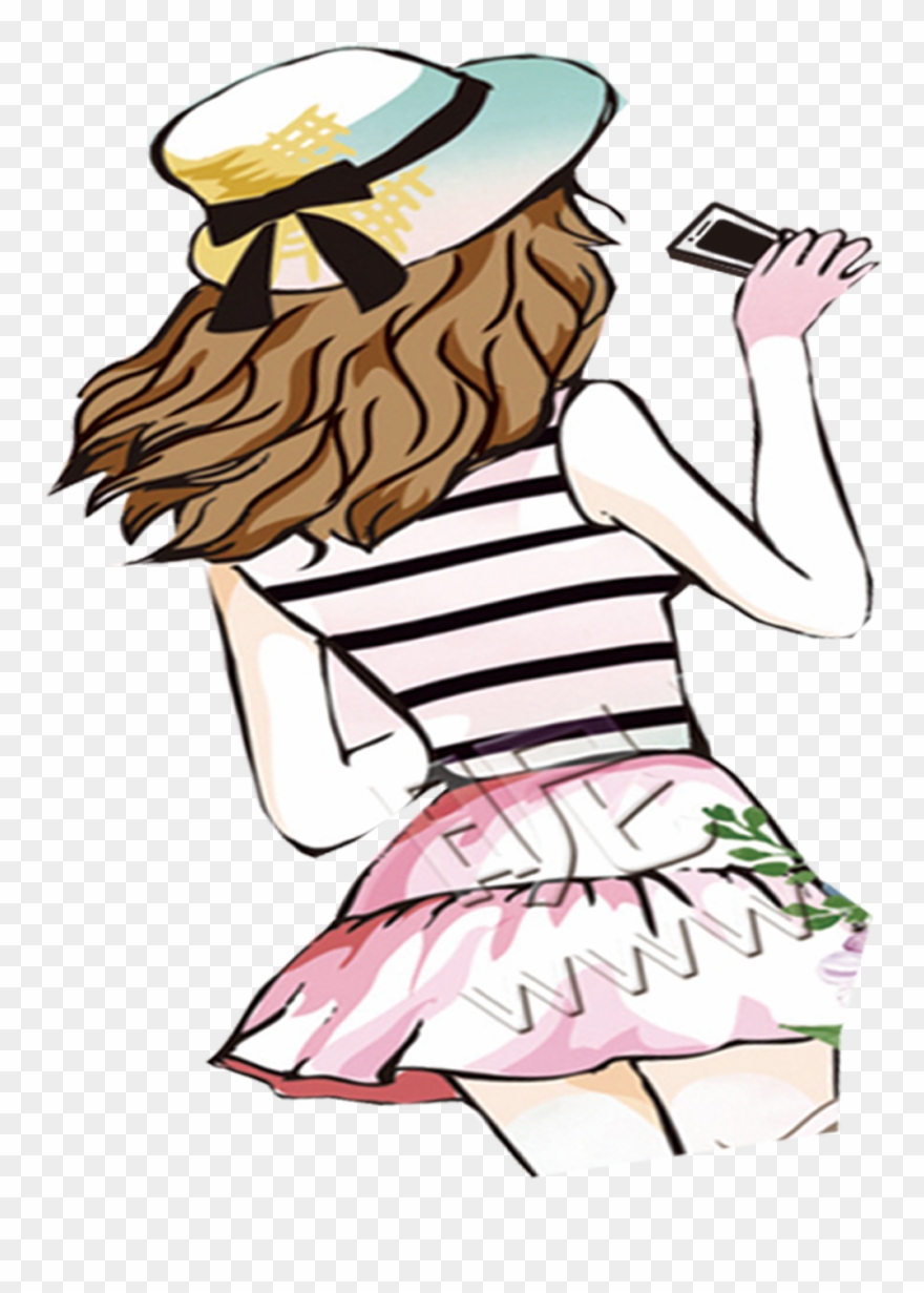 Drawing Women Back - Dibujos Imagenes En Caricatura De Mujeres Clipart
