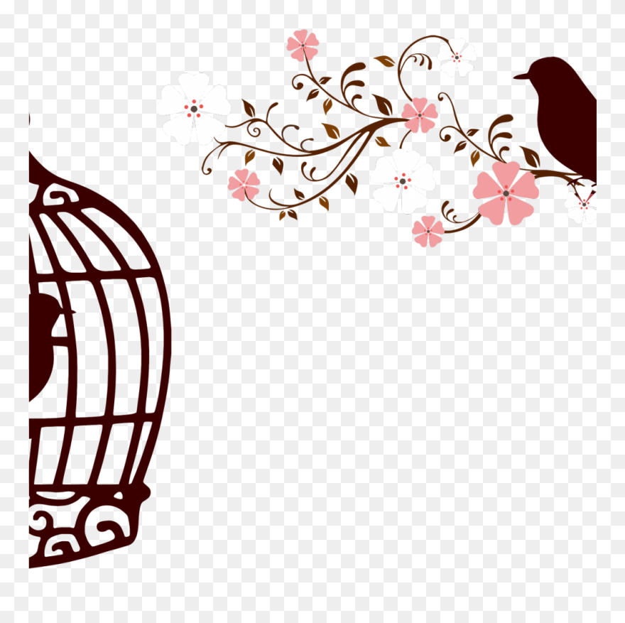 Love Birds In Cage Clipart - Png Download