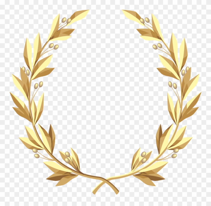 Laurel Wreath Gold Clip Art - Gold Floral Wreath Png Transparent Png