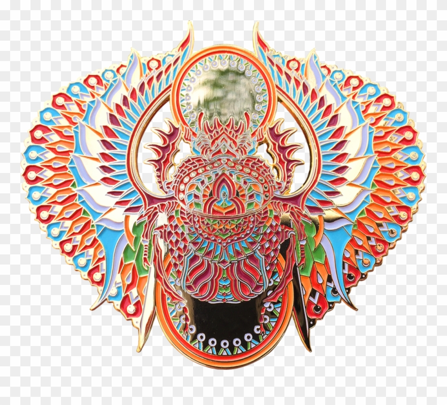 Blood Scarab Pin - Illustration Clipart