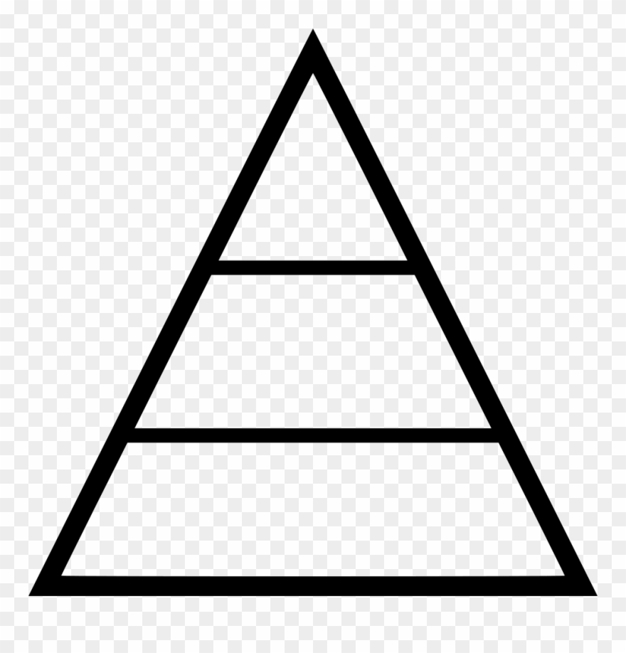 Transparent Pyramid Svg - Pyramid Hierarchy Clipart