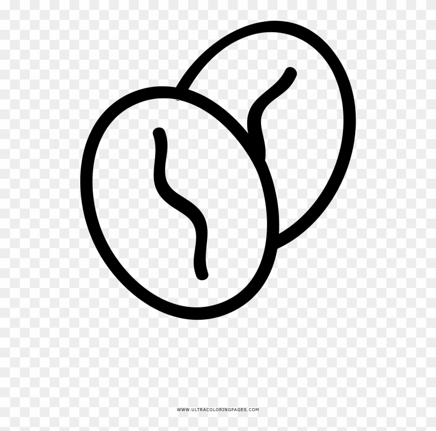 Coffee Beans Coloring Page - Line Art Clipart