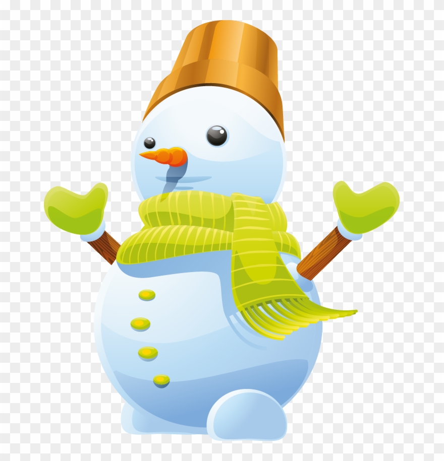 3d Cute Snowman Vector Art Png - Free Snowman Vectors Clipart
