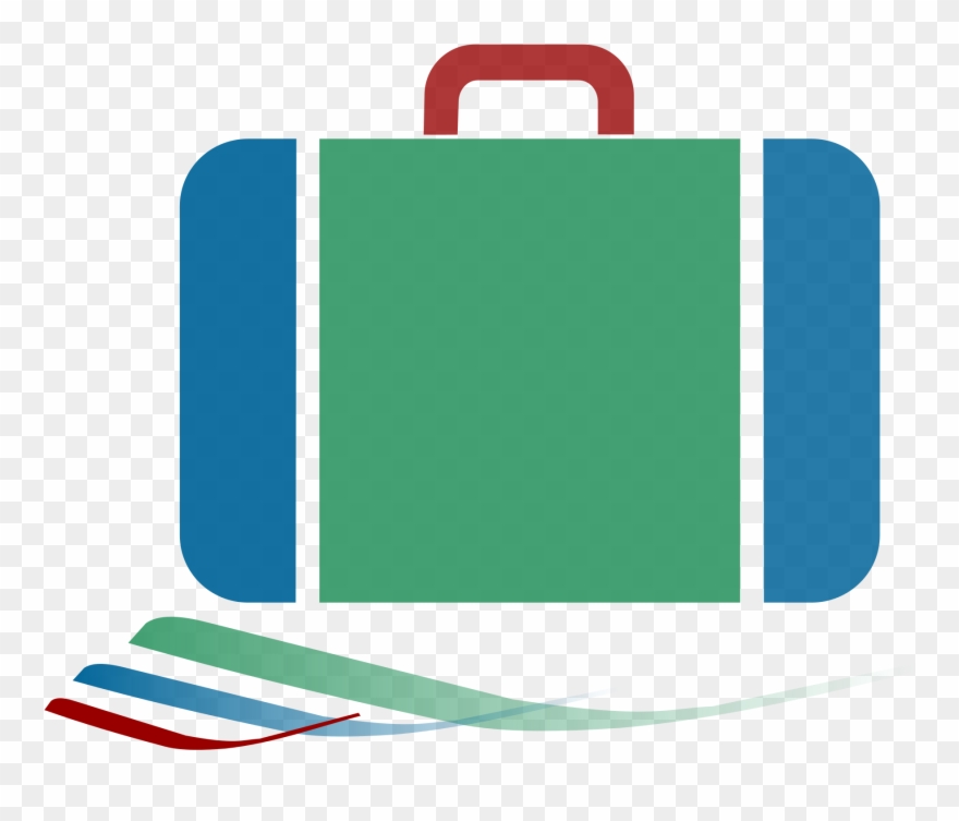 Luggage Clipart Blue Suitcase - Briefcase - Png Download
