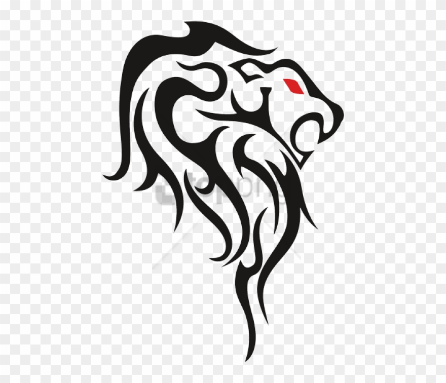 Free Png Download Leo Tribal Tattoos Drawing Png Images - Tattoo Png For Editing Clipart