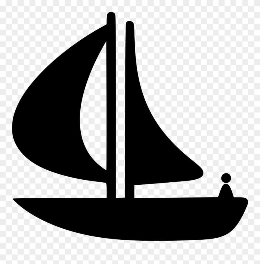 Png File Svg - เรือ Png ขาว ดำ Clipart