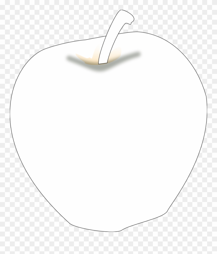 Another Apple Black White Line Art 999px 74 - Apple Clipart