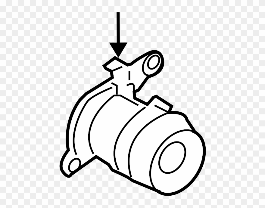 Vw Volkswagen Oem 06 10 Touareg Spare Tire Carrier - Line Art Clipart