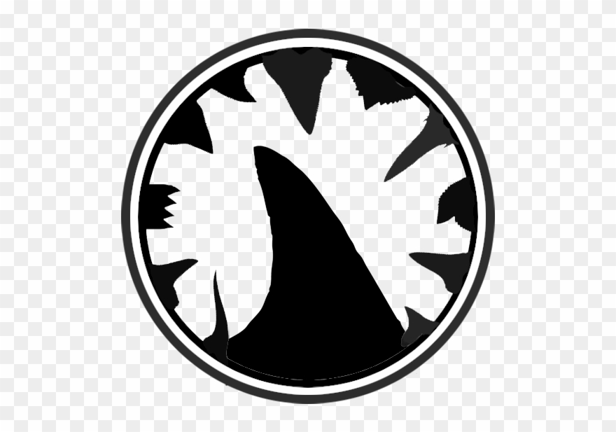 11 Species Of Shark Teeth Make Up The Hours Of The - Emblem Clipart