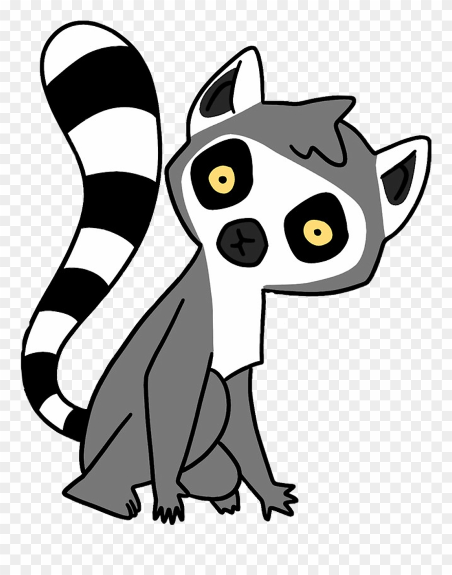 #lemur #animal #cuteanimal @'raghad #freetoedit - Ring Tailed Lemur Cartoon Clipart