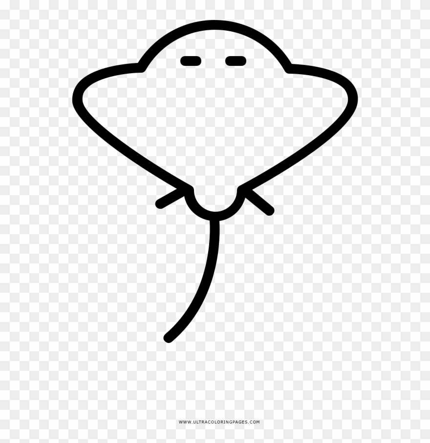 Stingray Coloring Page Clipart