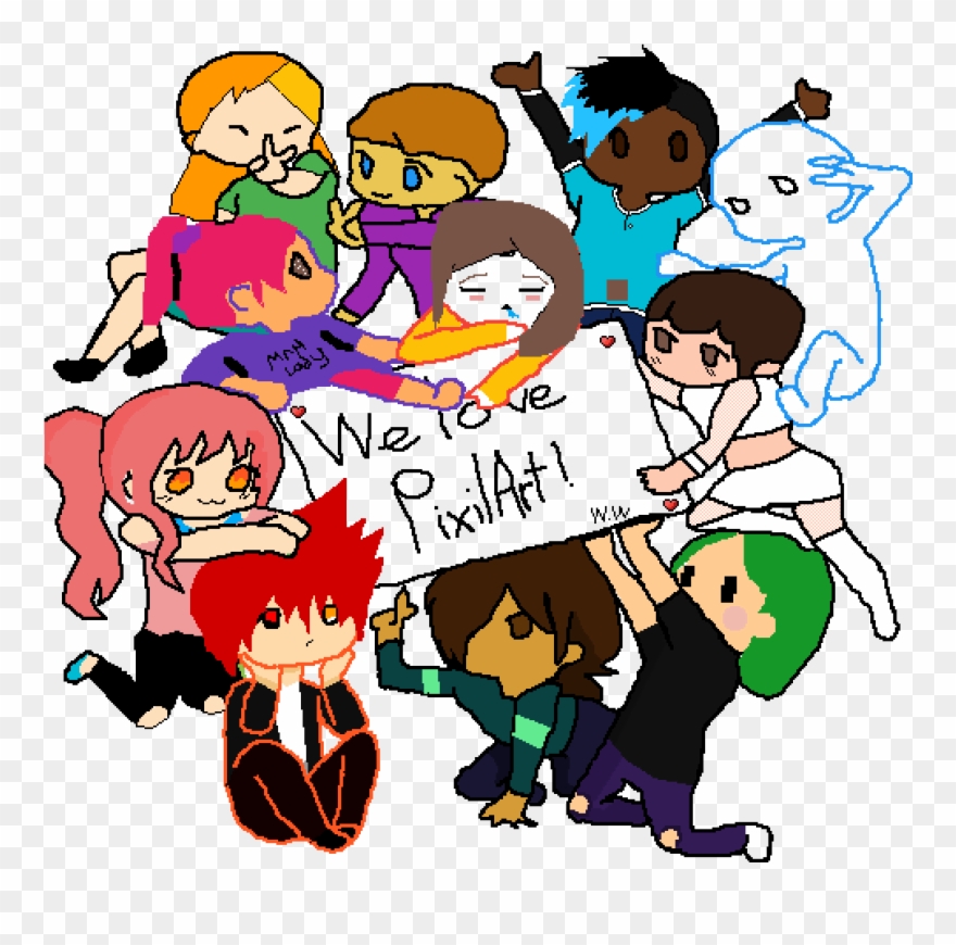 Im The Pink Haired Girl - Drawing Clipart