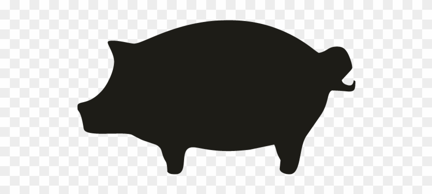 Smock Pig 2 Motif - Domestic Pig Clipart
