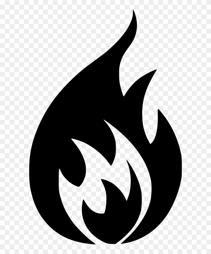 Fire Icon Png Transparent Background - Fire Hazard Sign Png Clipart