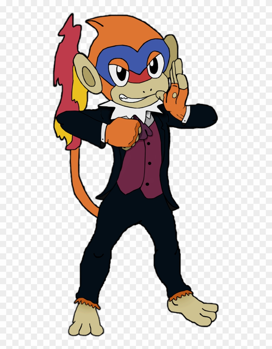 Image Monferno Peter In S Suit Bg - Tarzan Pokemon Clipart