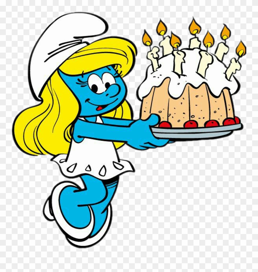 Smurfette Birthday Clipart