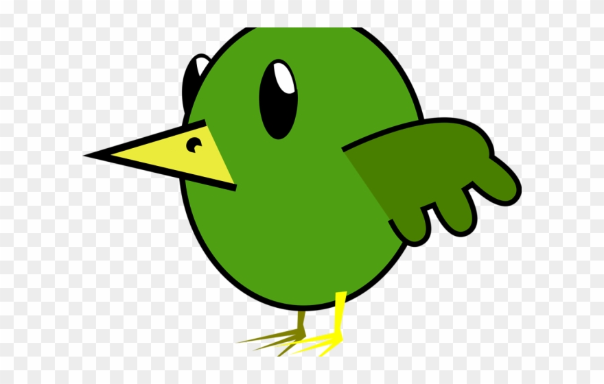 Red Headed Finch Clipart Cartoon - Cartoon Green Bird - Png Download