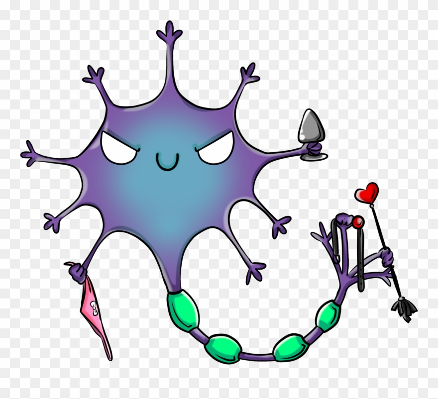 Naughty Neuron - Illustration Clipart