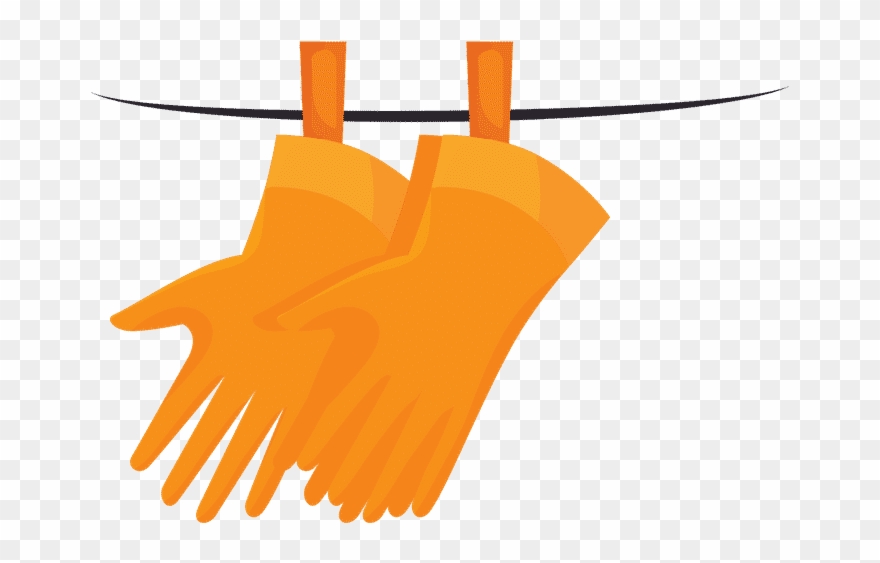 Rubber Gloves - Illustration Clipart