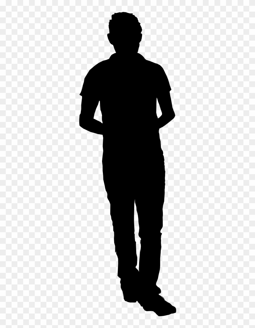 Download 10 Man Standing Silhouette Silhouette Person Standing Png
