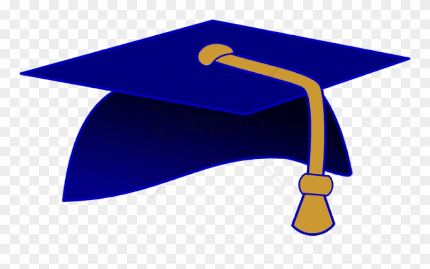 Free Png Gold Graduation Cap Png Png Image With Transparent - Blue Graduation Cap Clip Art