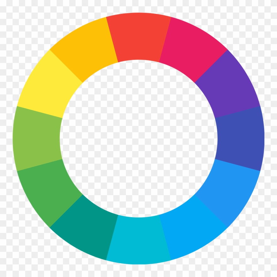 Colours That Are Right Next To Each Other On The Colour - Transparent Background Color Wheel Transparent Clipart