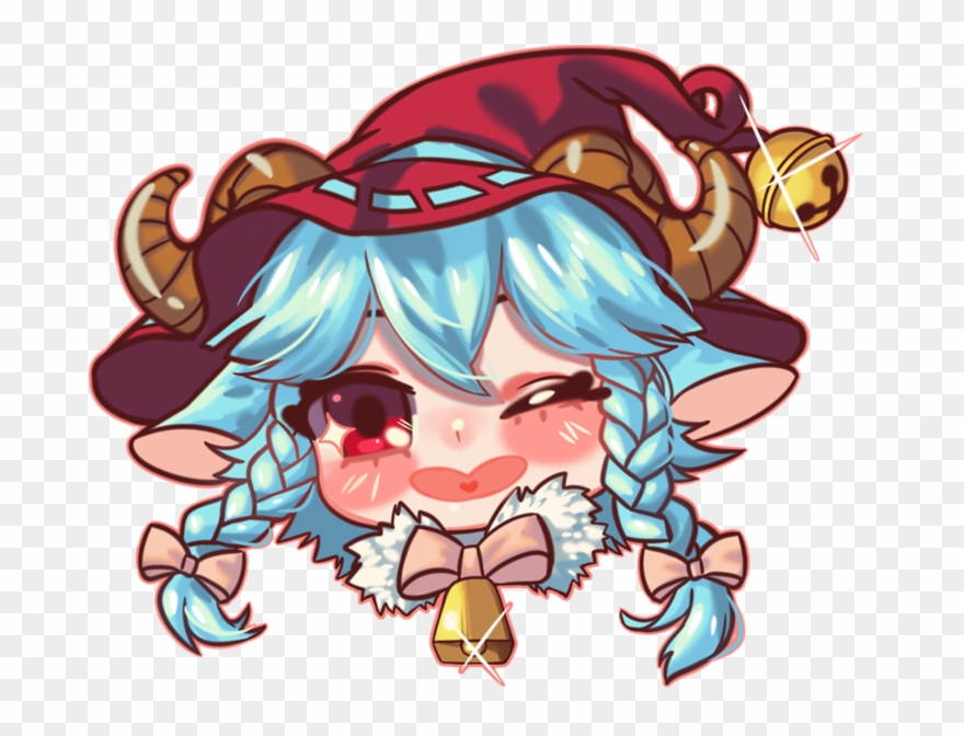 Chibi Full Color Head - Illustration Clipart