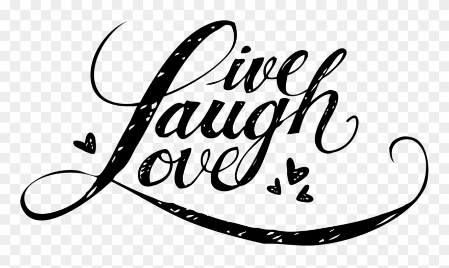 Personalized Live, Laugh, Love Sic 27oz Bottle - Calligraphy Live Laugh Love Clipart
