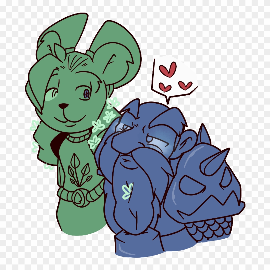 Number One Power Couple - Cartoon Clipart