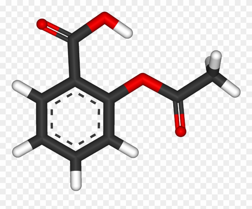 Aspirin 3d Aromatic - Cocaine Chemical Structure 3d Clipart