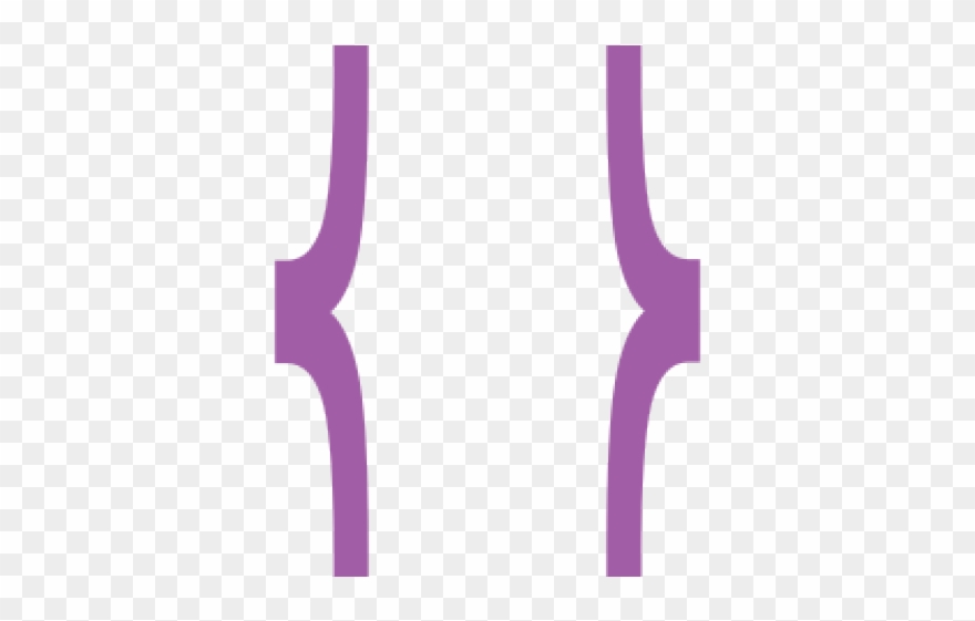 Purple Clipart Bracket - Png Download