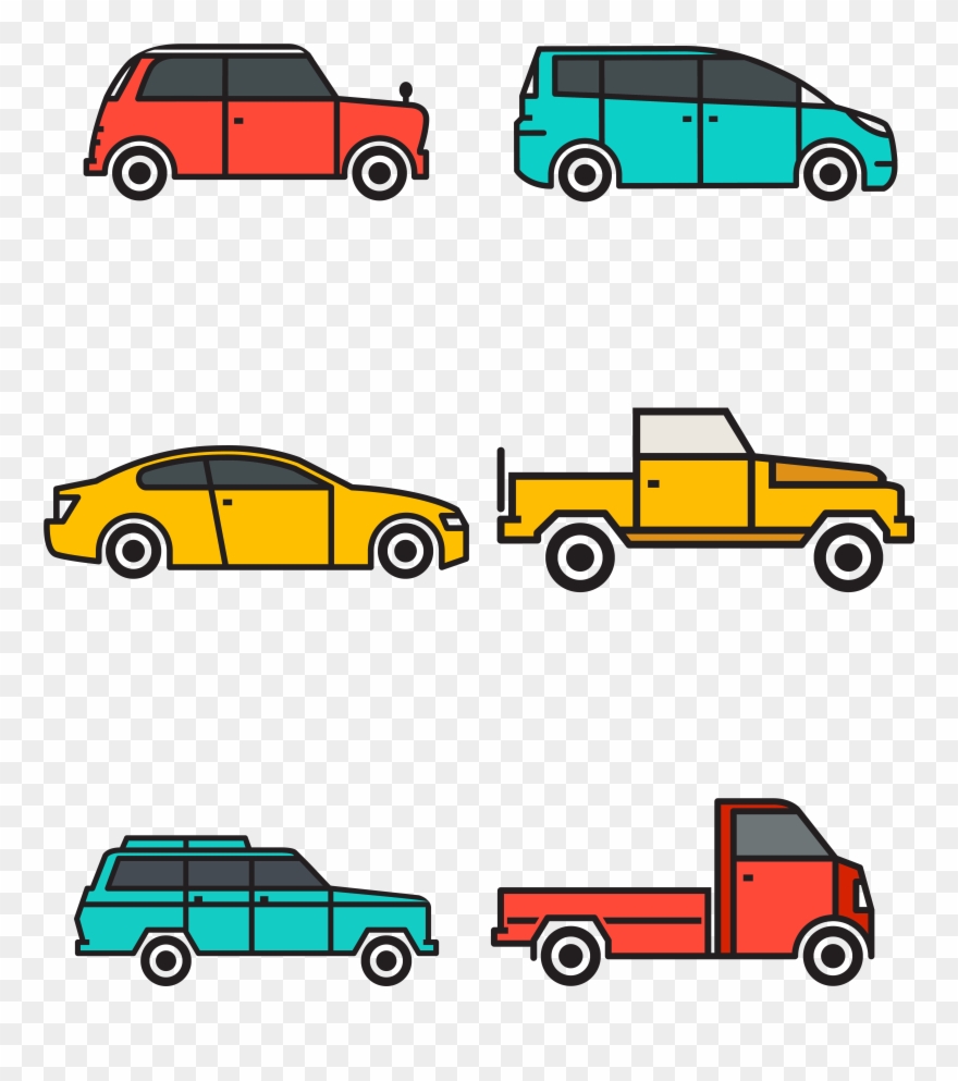 Transport Colorful Car Vector Png And Image Clipart